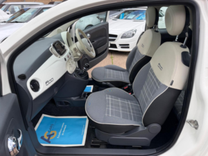 2017 Fiat 500 1.2 Lounge Euro 6 (s/s) 3dr in White — image 4
