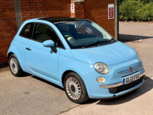2012 Fiat 500 1.2 Lounge Euro 5 (s/s) 3dr in Blue — image 2