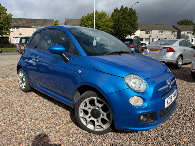 2015 Fiat 500 1.2 S Hatchback 3dr Petrol Manual Euro 6 (s/s) (69 Bhp) in Blue — image 1