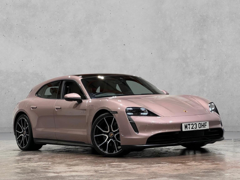 2023 Porsche Taycan Performance 79.2kwh Sport Turismo Auto Rwd 5dr (11kw Charger) in Pink — image 1