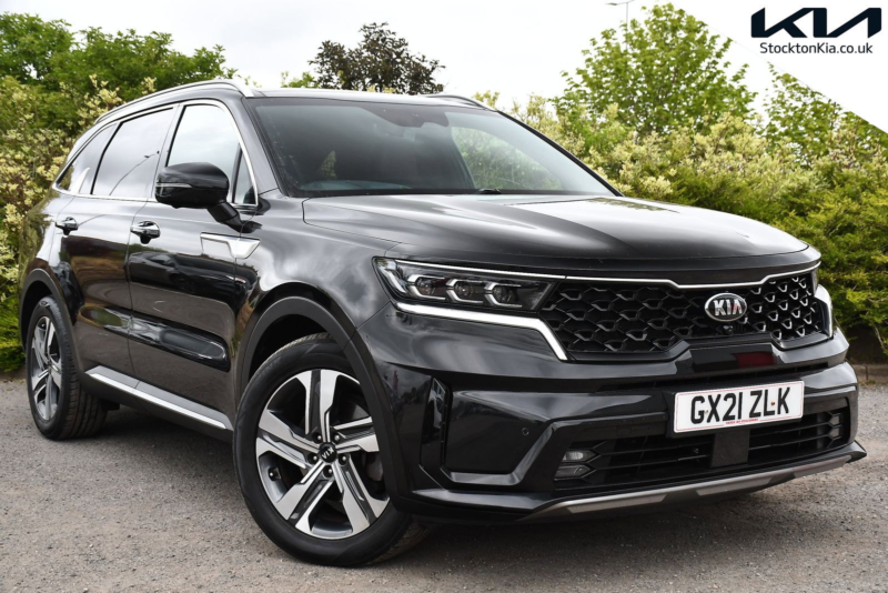 2021 Kia Sorento 1.6 H T-Gdi 4 SUV 5dr Petrol Hybrid Auto AWD Euro 6 (s/s) (226 Bhp) in Black — image 1