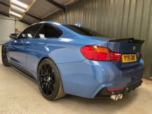 2015 BMW 4 Series 2.0 420d M Sport Coupe in Blue — image 4