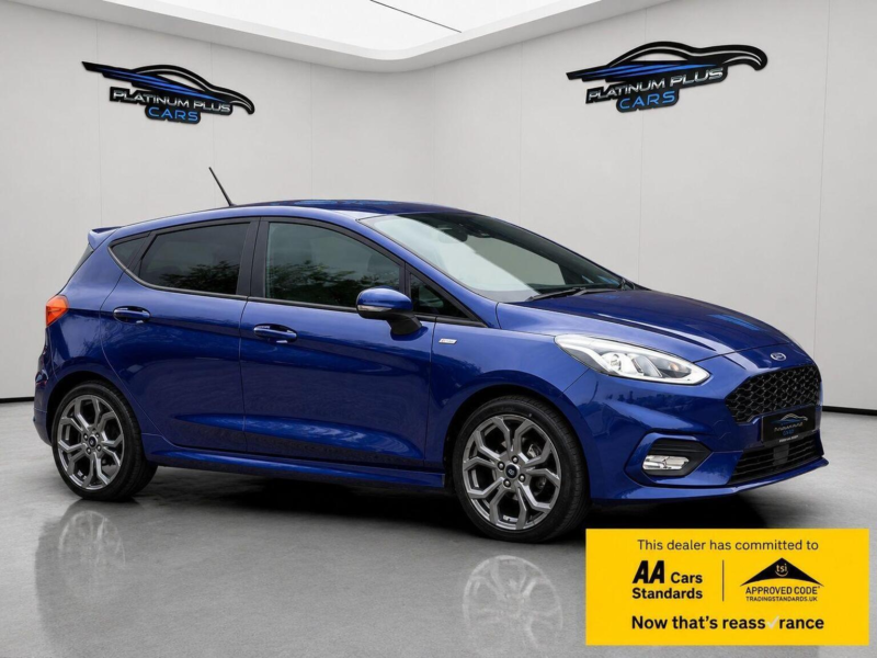 2018 Ford Fiesta 1.0t Ecoboost St-Line X Euro 6 (s/s) 5dr in Blue — image 1