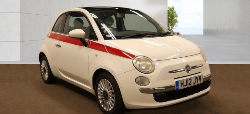 2012 Fiat 500 0.9 Twinair Lounge Euro 5 (s/s) 3dr in White — image 1