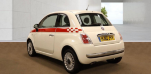 2012 Fiat 500 0.9 Twinair Lounge Euro 5 (s/s) 3dr in White — image 4