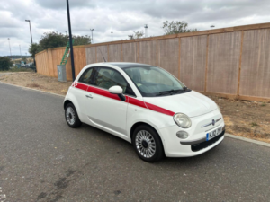 2012 Fiat 500 0.9 Twinair Lounge Euro 5 (s/s) 3dr in White — image 5