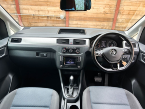 2018 Volkswagen Caddy Maxi Life 5 SEAT Petrol Auto Wheelchair Accessible Disabled Access Vehicle Wav in Black — image 2