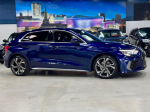 2021 Audi A3 1.5 Tfsi 35 S Line Sportback Euro 6 (s/s) 5dr in Blue — image 2