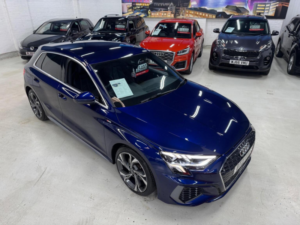 2021 Audi A3 1.5 Tfsi 35 S Line Sportback Euro 6 (s/s) 5dr in Blue — image 5
