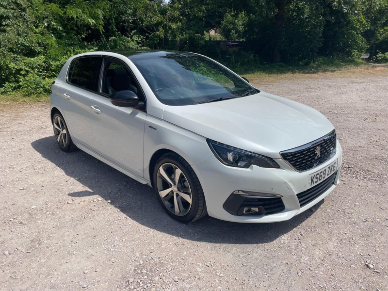 2020 Peugeot 308 1.2 Puretech Gpf Gt Line Eat Euro 6 (s/s) 5dr in White — image 1