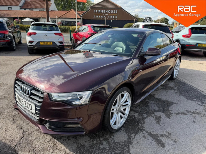 2015 Audi A5 2.0 Tdi S Line Coupe 2dr Diesel S Tronic Quattro Euro 5 (s/s) (177 Ps) in Red — image 1