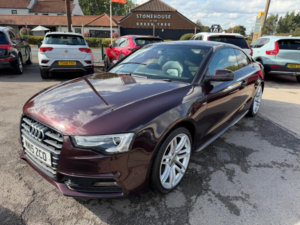 2015 Audi A5 2.0 Tdi S Line Coupe 2dr Diesel S Tronic Quattro Euro 5 (s/s) (177 Ps) in Red — image 2