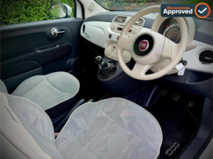 2015 Fiat 500 1.2 Eco Lounge Euro 6 (s/s) 3dr in White — image 4