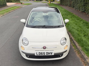 2015 Fiat 500 1.2 Eco Lounge Euro 6 (s/s) 3dr in White — image 5