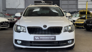 2014 Skoda Superb 2.0 Tdi Elegance Diesel White Estate 5dr Satnav+leather+cruise in White — image 3