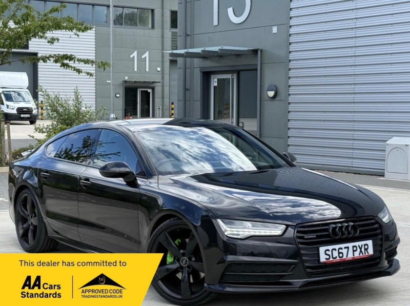 2018 Audi A7 3.0 Tdi V6 Black Edition Sportback S Tronic Quattro Euro 6 (s/s) 5dr in Black — image 1