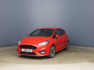 2018 Ford Fiesta 1.0t Ecoboost St-Line X Euro 6 (s/s) 5dr in Red — image 2