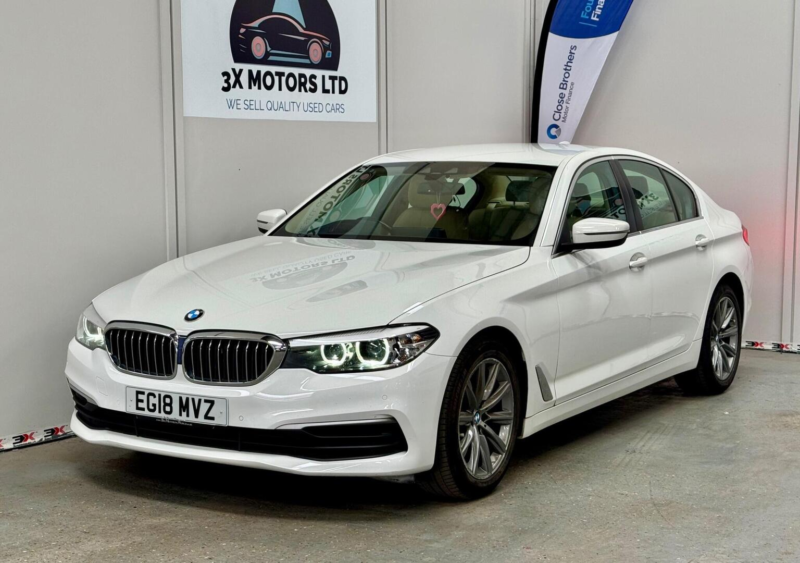 2018 BMW 5 Series 2.0 520d Se Auto Euro 6 (s/s) 4dr in White — image 1