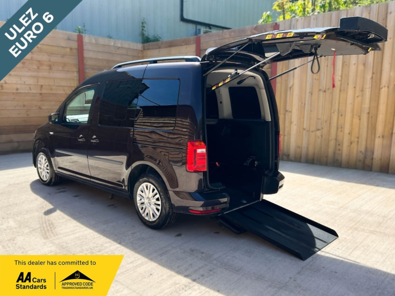 2016 Volkswagen Caddy Life 2 SEAT Driver Transfer Wheelchair Accessible Disabled Access Vehicle Wav in Purple — image 1