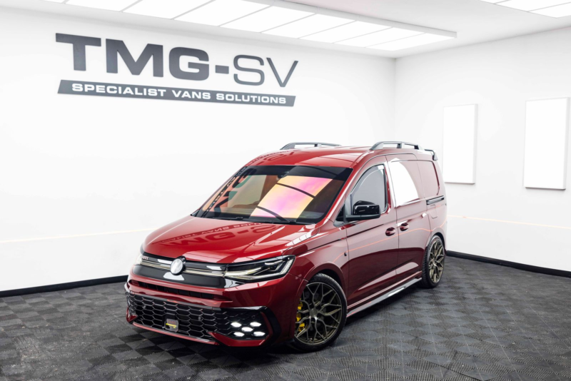 2024 Volkswagen Caddy 2.0 Tdi Caddy Commerce Pro Panel Van 5dr Diesel DSG Swb Tmg R Limited 008 in Red — image 1