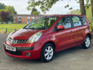 2008 Nissan Note 1.6 16v Acenta Auto Euro 4 5dr in Red — image 3