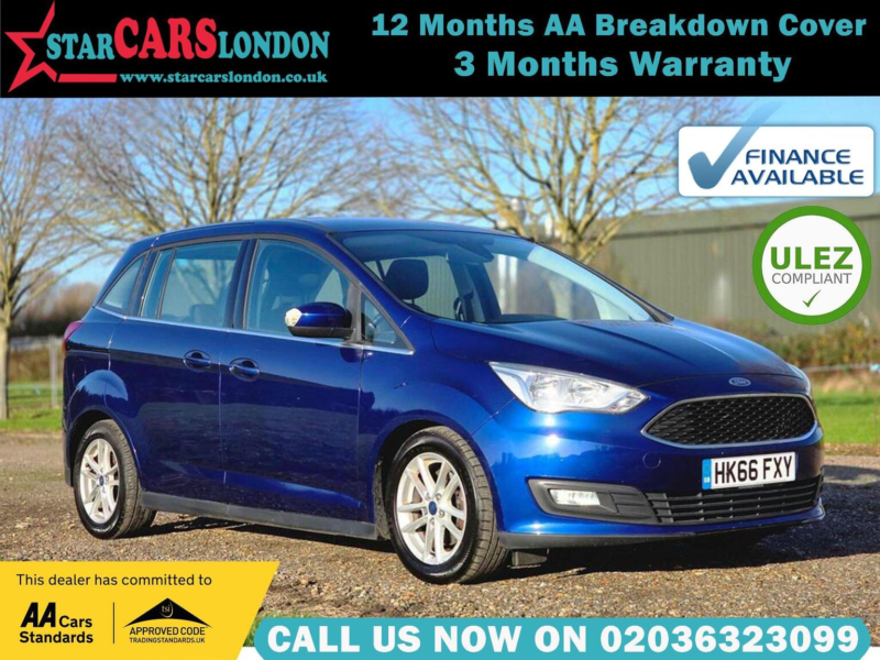 2016 Ford Grand C-Max 1.5 Tdci Zetec Powershift Euro 6 (s/s) 5dr in Blue — image 1