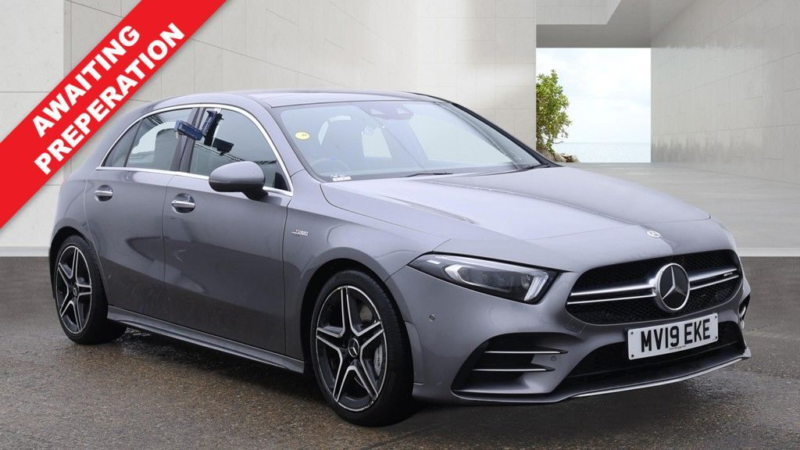 2019 Mercedes-Benz A Class 2.0 A35 Amg (premium Plus) Hatchback 5dr Petrol Spds Dct 4matic Euro 6 (s/s) (306 Ps) in Grey — image 1
