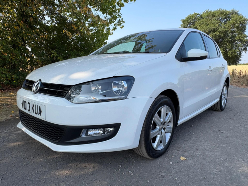 2013 Volkswagen Polo 1.2 Match Edition Euro 5 5dr in White — image 1