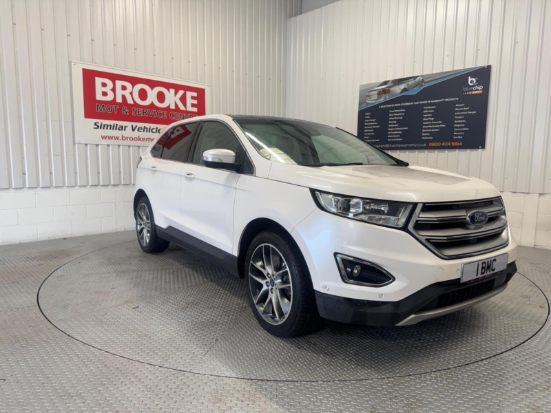 2018 Ford Edge 2.0 Tdci Titanium AWD Euro 6 (s/s) 5dr in White — image 1