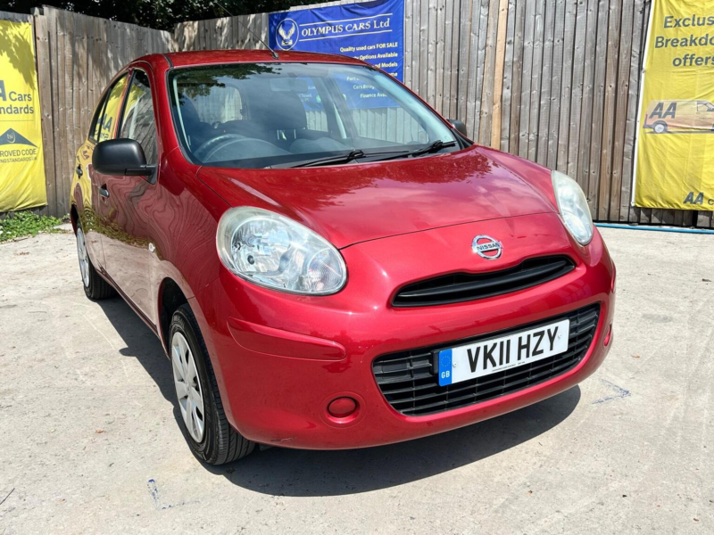 2011 Nissan Micra 1.2 12v Visia Euro 5 5dr in Red — image 1