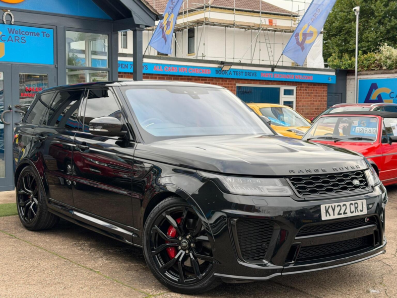 2022 Land Rover Range Rover Sport 5.0 P575 V8 Svr Carbon Edition Auto 4WD Euro 6 (s/s) 5dr in Black — image 1