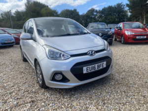 2016 Hyundai I10 1.0 I10 Prem 1.0 Bd (blue Int) in Grey — image 2
