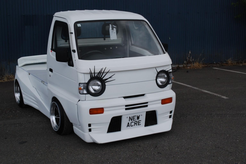1995 Suzuki Carry Ek Motors Modified Hello Special 660cc Kei Pickup in White — image 1