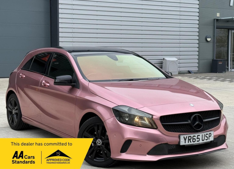 2015 Mercedes-Benz A Class 1.5 A180d Sport (executive) Euro 6 (s/s) 5dr in Pink — image 1