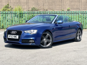 2013 Audi A5 Cabriolet 2.0 Tdi S Line Special Edition in Blue — image 3