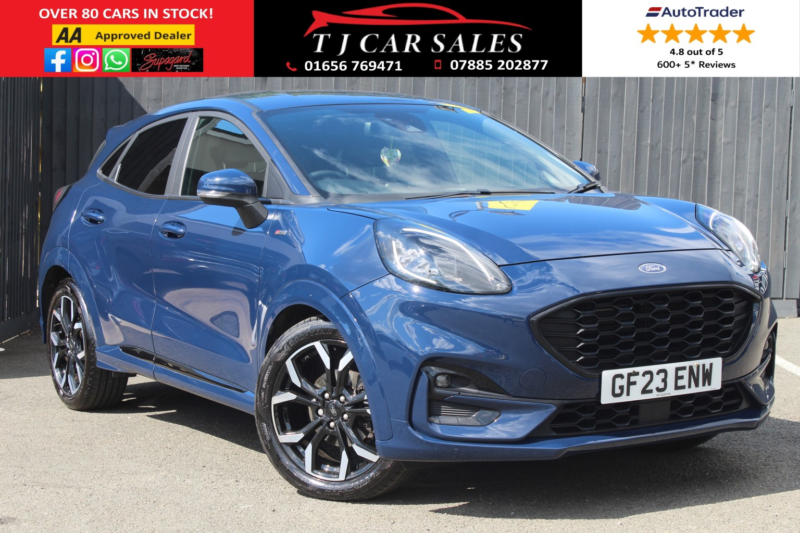 2023 Ford Puma 1.0 Puma St-Line X 5 Door 1.0l Ecoboost 155ps Mhev 6 Speed Manual in Blue — image 1