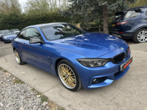 2015 BMW 4 Series 2.0 420d Xdrive M Sport Coupe in Blue — image 3
