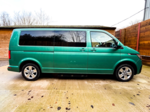 2022 Volkswagen Transporter Lwb 5 SEAT Side Entry Driver Transfer Wheelchair Accessible Vehicle in Green — image 6
