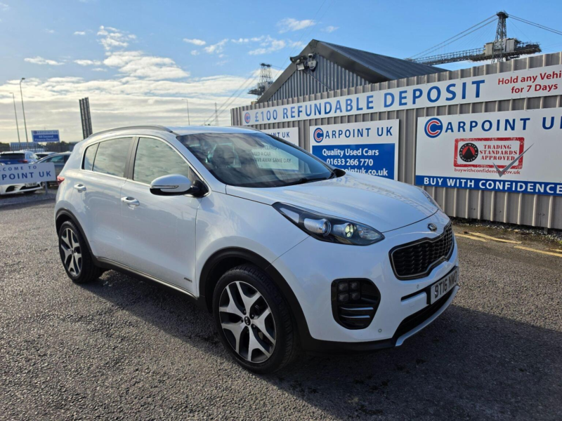 2016 Kia Sportage 1.6 T-Gdi Gt-Line AWD Euro 6 5dr in White — image 1