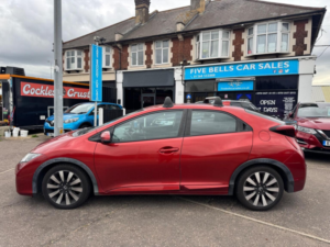 2017 Honda Civic 1.8 I-Vtec Se Plus (navi) Euro 6 (s/s) 5dr in Red — image 2