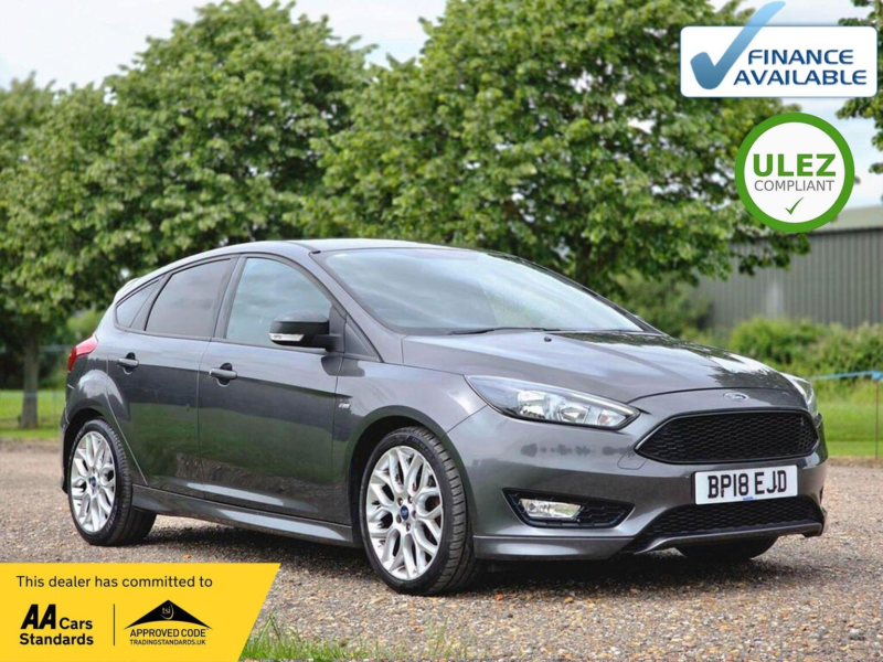 2018 Ford Focus 1.0t Ecoboost St-Line Euro 6 (s/s) 5dr in Grey — image 1