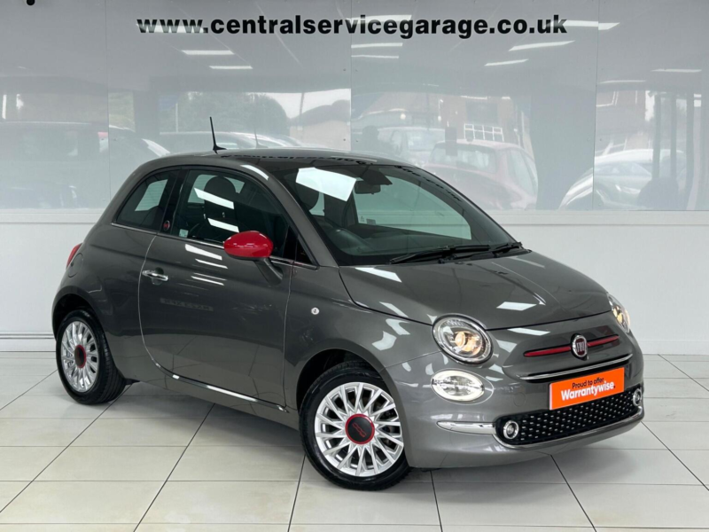 2022 Fiat 500 1.0 Mhev Red Euro 6 (s/s) 3dr in Grey — image 1