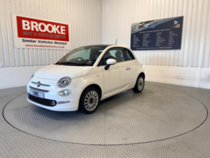 2018 Fiat 500 1.2 Lounge Euro 6 (s/s) 3dr in White — image 3