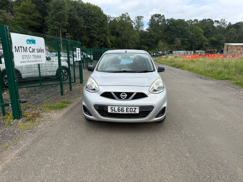2016 Nissan Micra 1.2 Vibe Hatchback 5dr Petrol Manual Euro 6 (80 Ps) in Silver — image 1