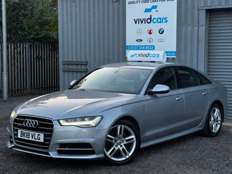 2018 Audi A6 Saloon 2.0 Tdi S Line S Tronic Quattro Euro 6 (s/s) 4dr in Silver — image 1
