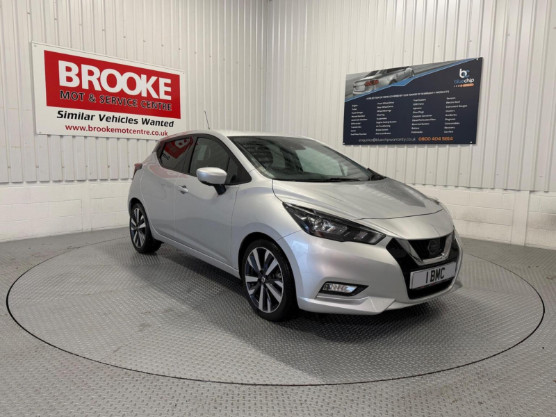 2021 Nissan Micra 1.0 Ig-T Tekna Euro 6 (s/s) 5dr in Silver — image 1