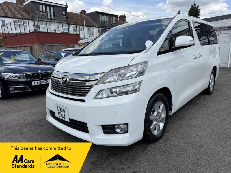 2014 Toyota Vellfire 2.4 Petrol Auto 8 Seats Verified Miles Fresh Import Finance Avb in White — image 1
