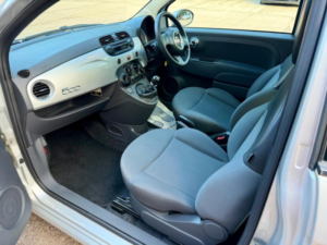 2011 Fiat 500 0.9 Twinair Lounge Euro 5 (s/s) 3dr in Silver — image 4