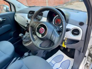 2011 Fiat 500 0.9 Twinair Lounge Euro 5 (s/s) 3dr in Silver — image 6