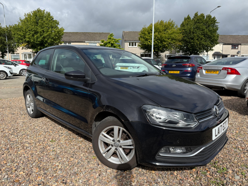 2017 Volkswagen Polo 1.0 Bluemotion Tech Match Edition Hatchback 3dr Petrol Manual Euro 6 (s/s) (60 Ps) in Black — image 1